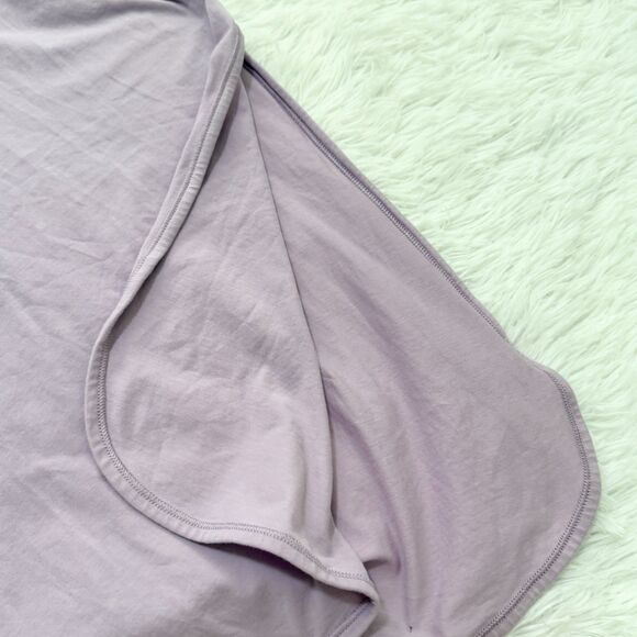 Women Lululemon Side Story Tank Relaxed Fit Hip Length Lilac Quartz Light Purple - Picture 8 of 8